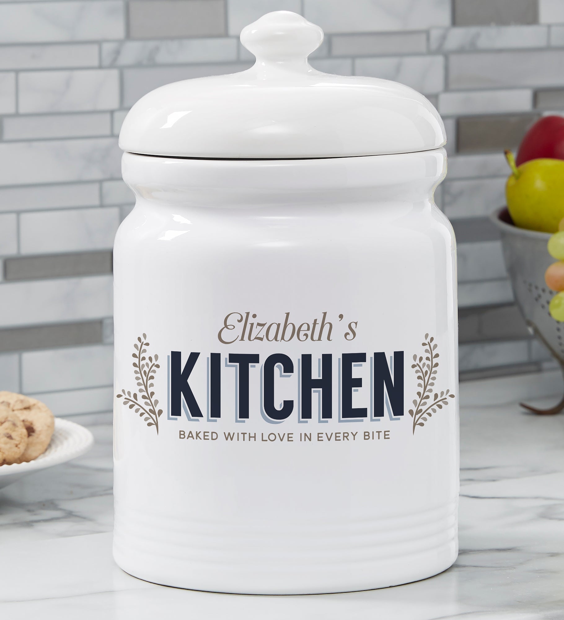Her Kitchen Personalized Cookie Jar